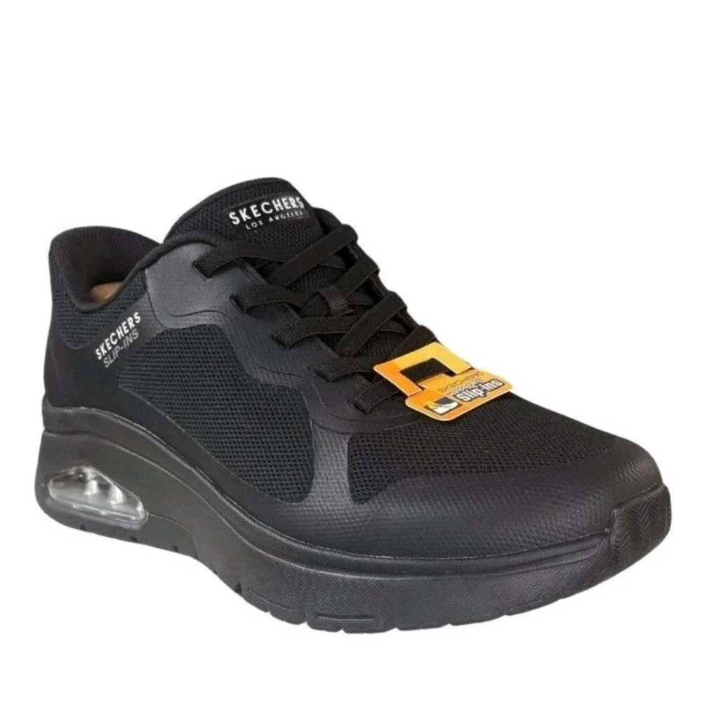 Skechers Men's 11 Wide Hands Free Slip-ins Uno Flex-EZ Air Black